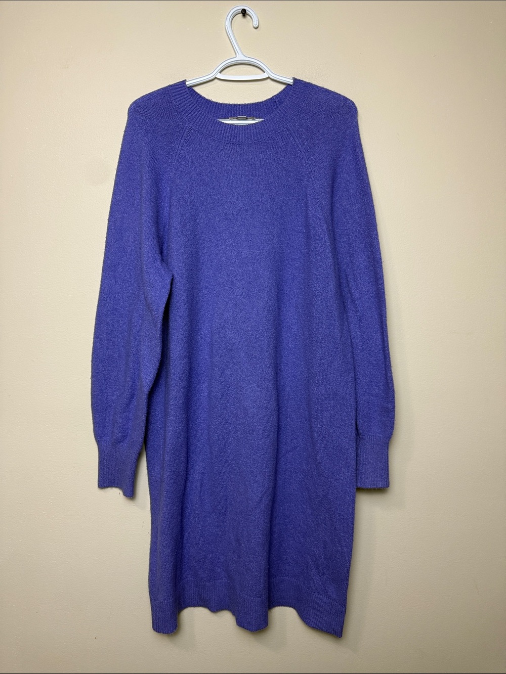 LOFT Long Sleeve Purple Knit Dress size L